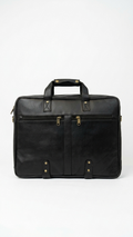GG-7062 Executive Black Leatherette Office Bag with Custom Branding