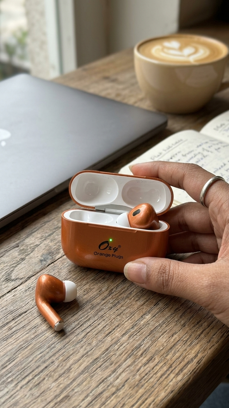 TWS004 Luxury Finish Wireless Earbuds with OEM Branding