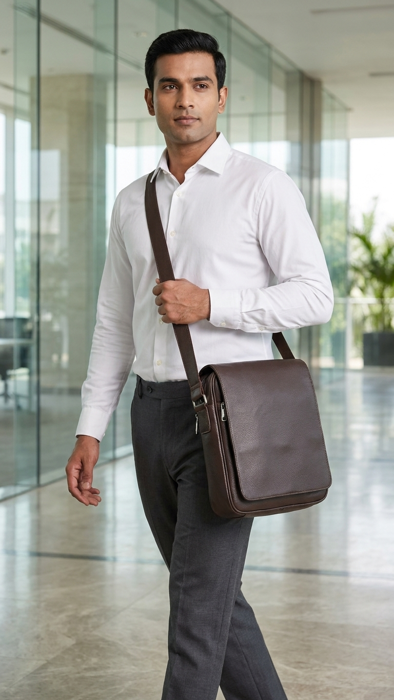 GG-7212 Executive Crossbody Utility Bag with LOGO