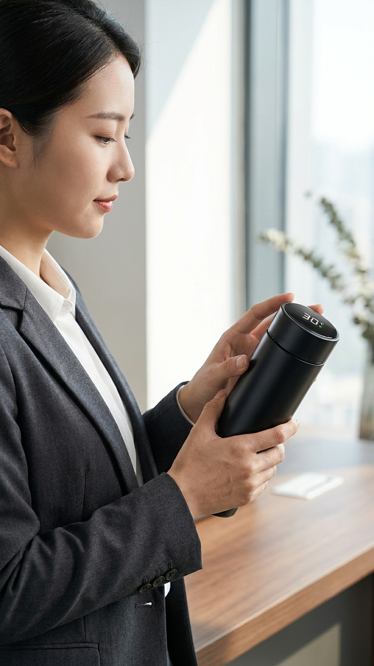 LED Temperature Display Vacuum Flask | Smart Water Bottle