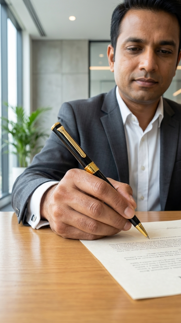 P-2513 Black & Gold Premium Capped Metal Executive Pen with Custom Branding