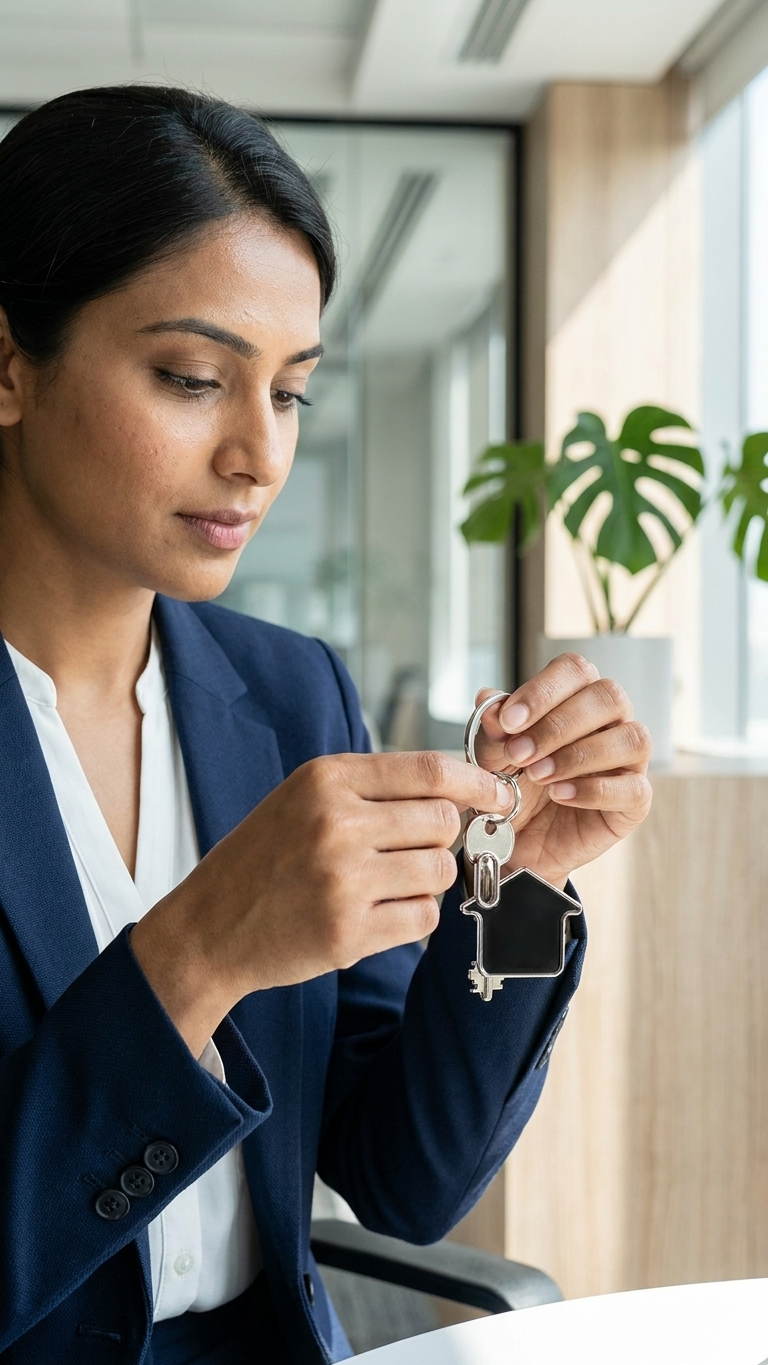 KC-2505 House Shape Corporate Keychain with Custom Branding