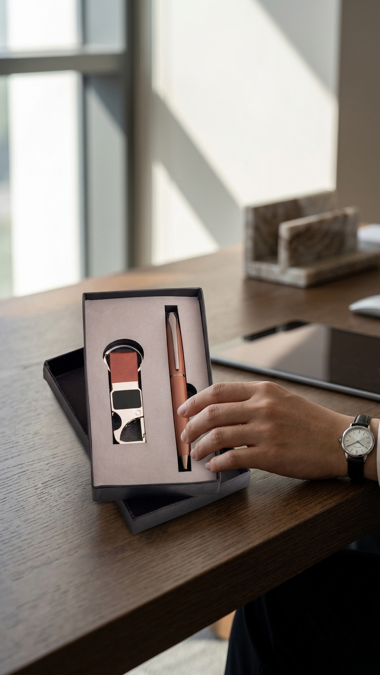CGS-2510 Customised Brown Executive Gift Combo