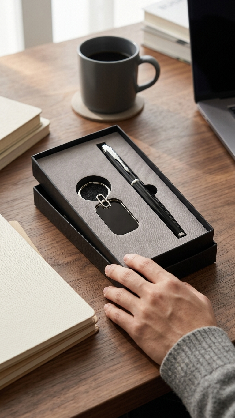 CGS-2502 Promotional Pen & Keychain Set for Corporate Gifting