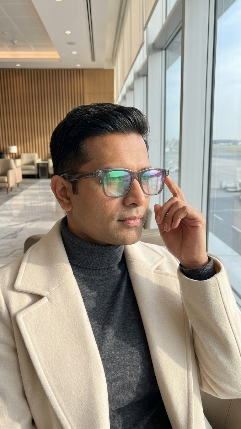 SG001 AI Smart Glasses with Real-Time Translation, Camera & Voice Assistant