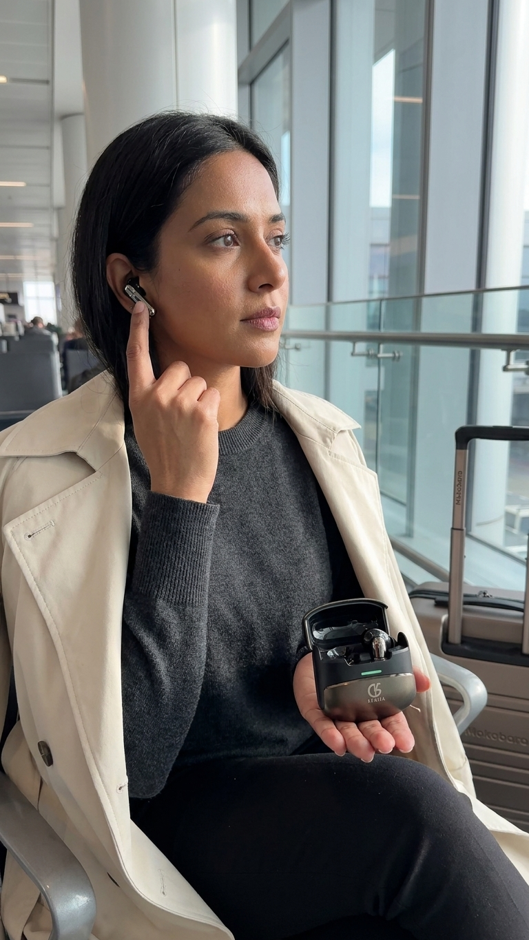 AITWS001 AI Translation Earbuds – Premium Metal Edition with Custom Branding