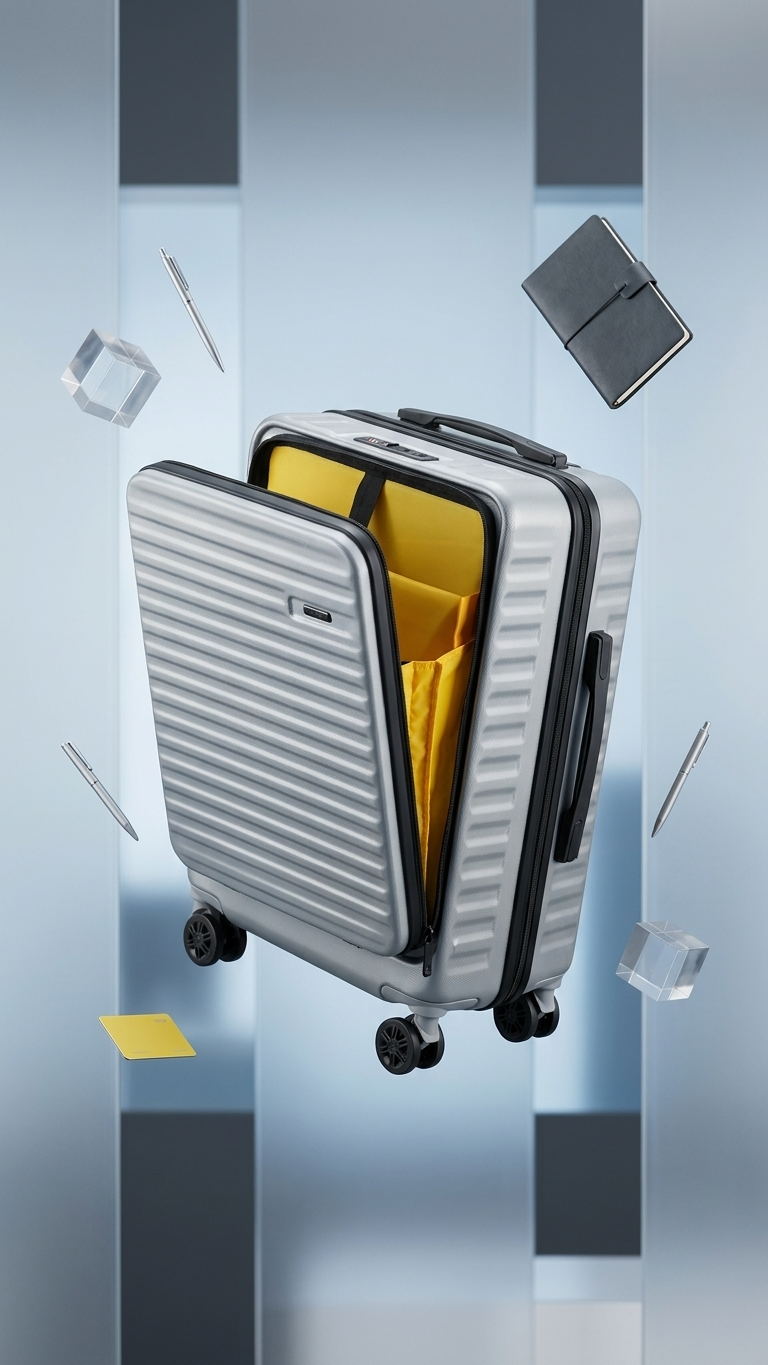 GG-2602 Executive Front Open Laptop Compartment Trolley Bag for Corporate Gifting