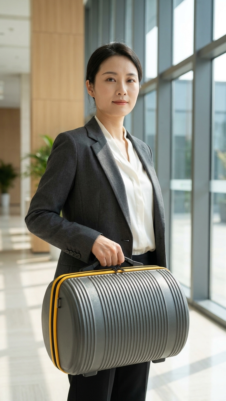 GG-2702 Premium Hardshell Duffle Vanity Bag with Custom Branding