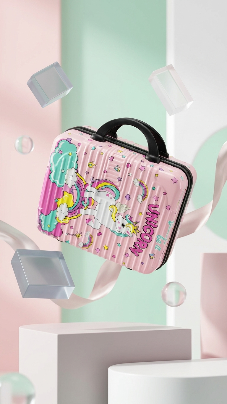 GG-2705 Unicorn Design Kids Vanity Bag with Custom Branding