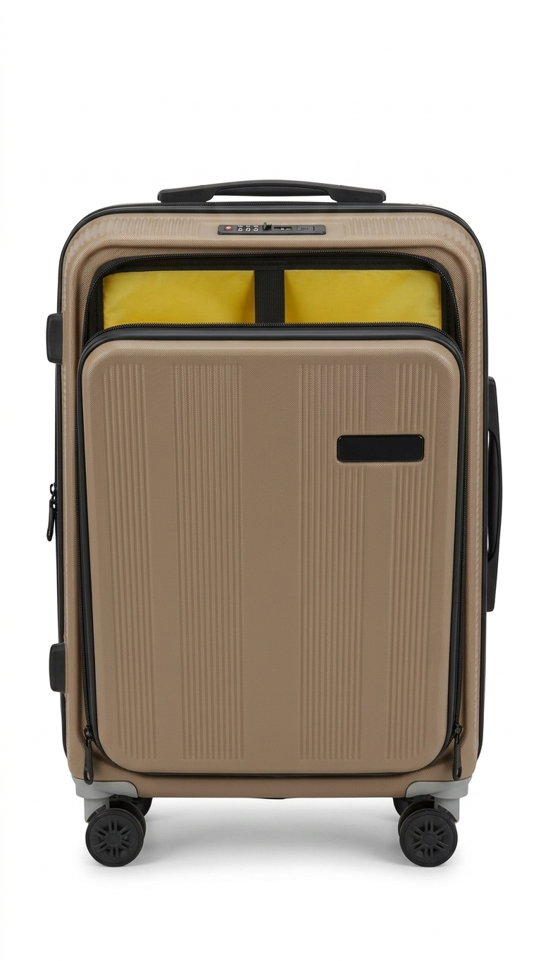 GG-2601 Premium Front Open Laptop Compartment Trolley Bag with Custom Branding